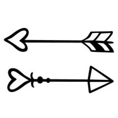arrow heart set