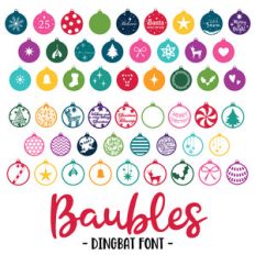 baubles dingbat font