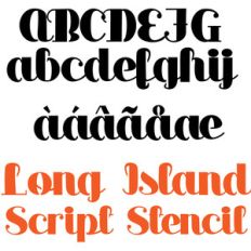 pn long island script stencil