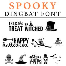 spooky dingbat font