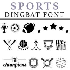 sports dingbat font