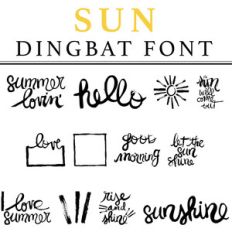 sun dingbat font