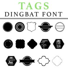 tags dingbat font