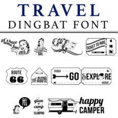 travel dingbat font