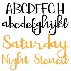 zp saturday night stencil