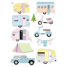retro camper trailer stickers
