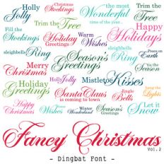 fancy christmas quote font