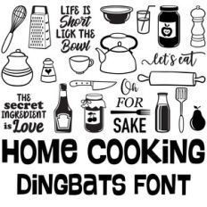 home cooking dingbats font