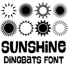 sunshine dingbats font