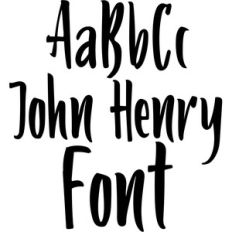 john henry font