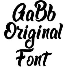 original font