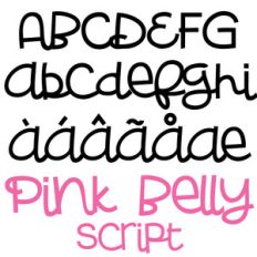pn pink belly script