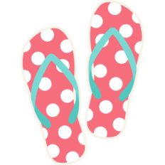 polka dot flip flops
