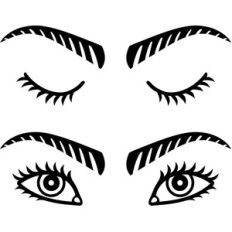 eyes eyelashes and eyebrows