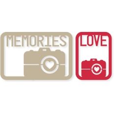 4x6 'camera memories love' life card