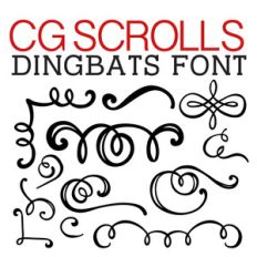 cg scrolls dingbats