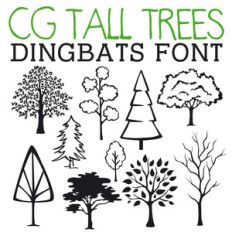 cg tall tree dingbats