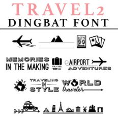 travel 2 dingbat font
