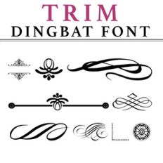 trim dingbat font