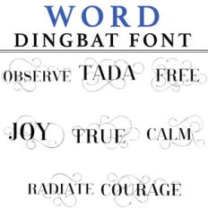 word dingbat font