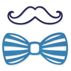 bow tie and mustache