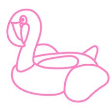flamingo floatie