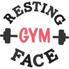 resting gym face