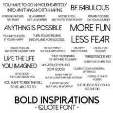 bold inspirations font
