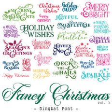 fancy christmas quote font