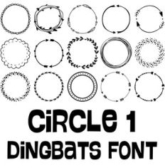 circle 1 dingbats
