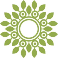 jungle leaves mandala