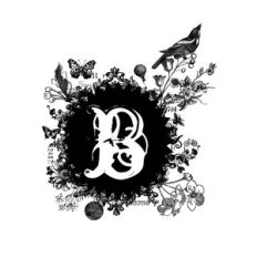 floral b monogram