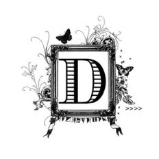 framed d monogram