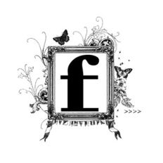 framed f monogram