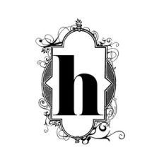 framed h monogram