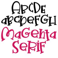 pn magenta serif