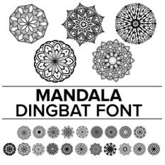 mandala dingbat font