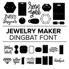 jewelry maker dingbat font