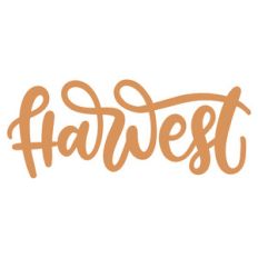 harvest handlettered