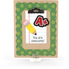 a2 school clipboard card