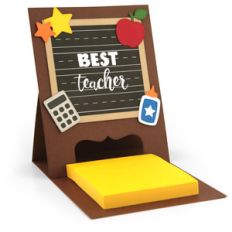 sticky note easel card teacher