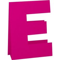 3d standing letter-e