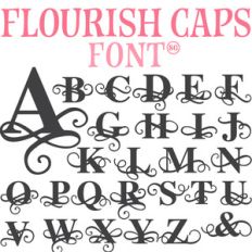 sg flourish caps font
