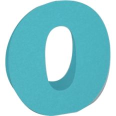 3d standing letter-o