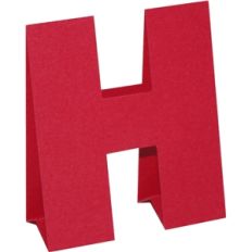 3d standing letter-h