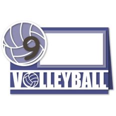 volleyball tent card with numbers