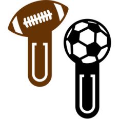 football bookmark clips