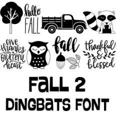 fall 2 dingbats font