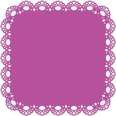 lace edged square
