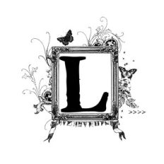 framed l monogram